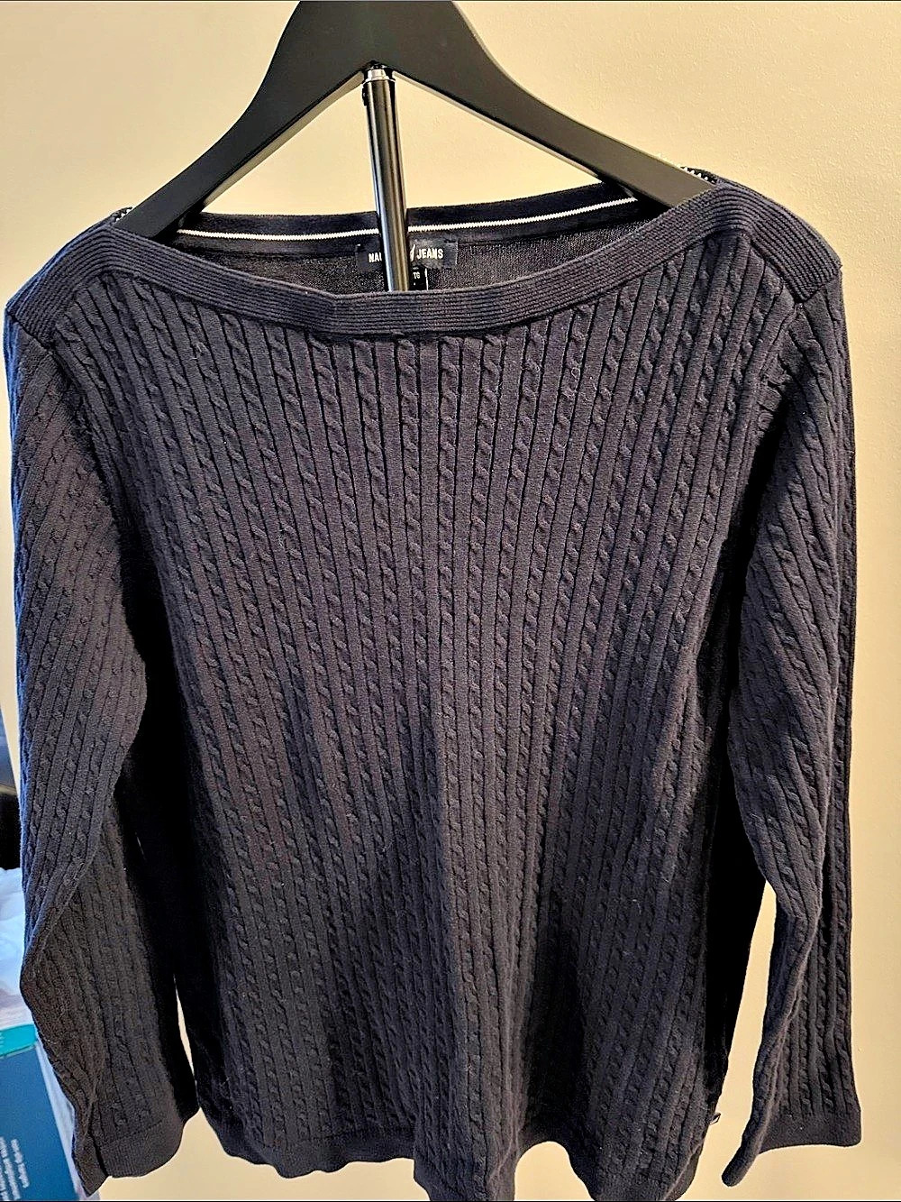 Nautica Jeans Cable-Knit Sweater Size XL Like New